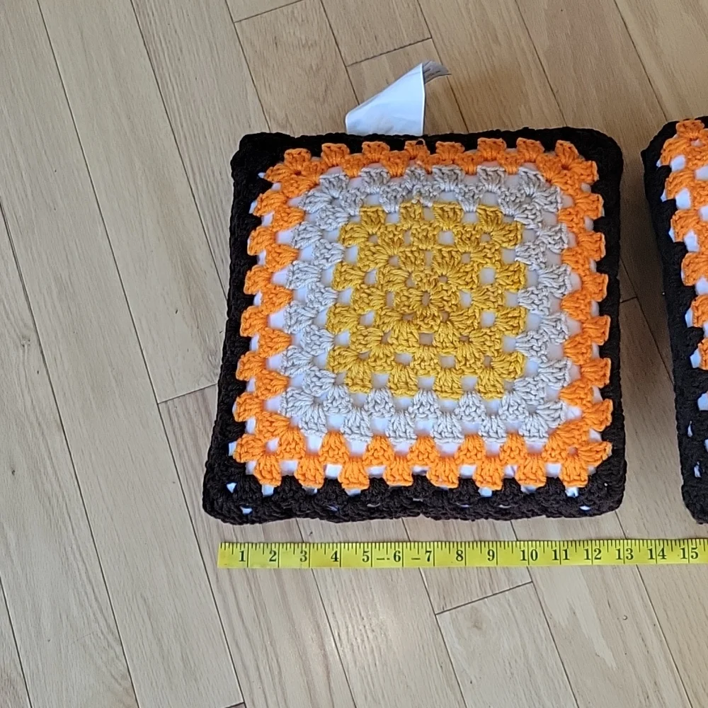Vintage Crochet throw pillows